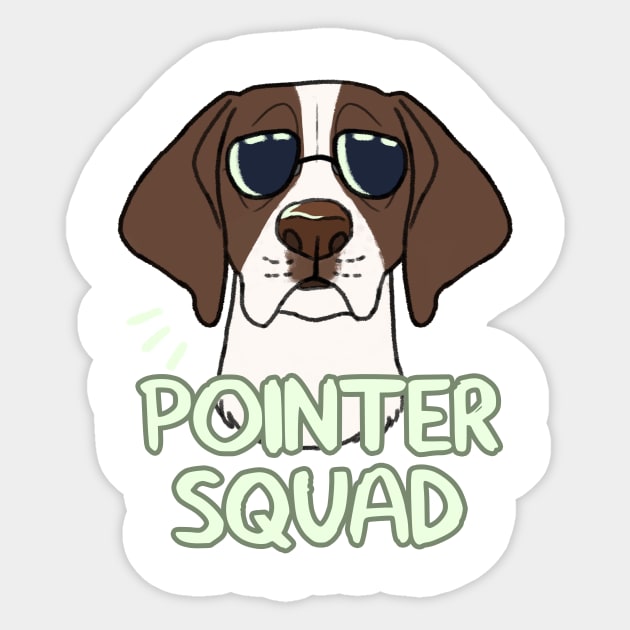 POINTER SQUAD (liver) Sticker by mexicanine